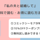 私の夫と結婚してをraw/zip/pdf/rarで全話無料サイトで漫画を読むリスク解説!韓国原作があるかも調査